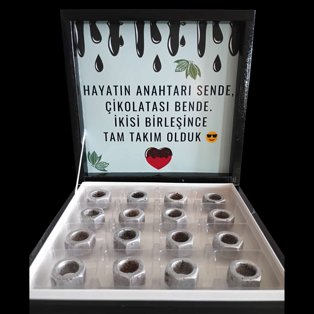 Mesajlı Somun Konfiseri Çikolata 3